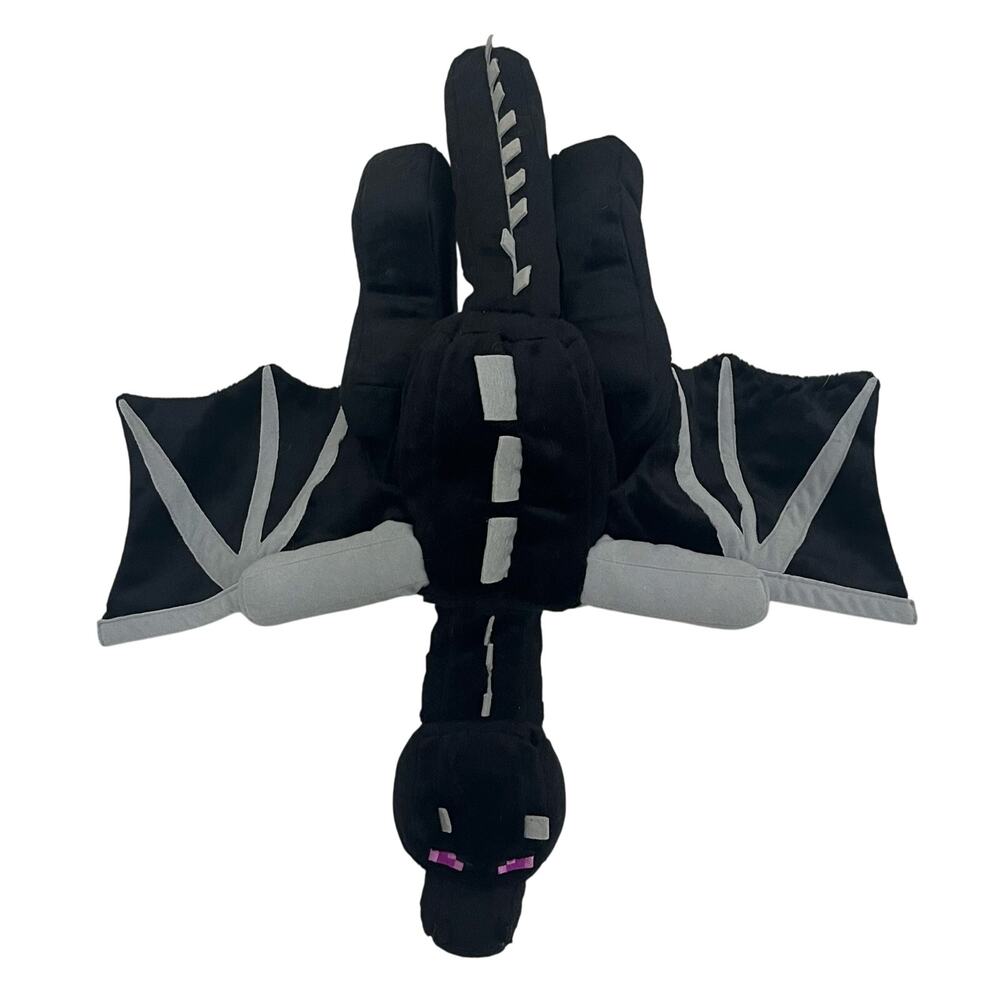 Mojang Jinx Minecraft Ender Dragon Black & Gray 24” Plush